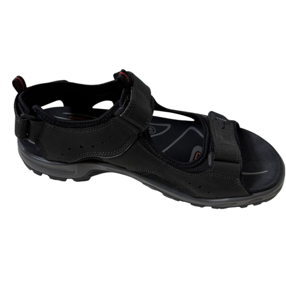 ECCO Offroad Black Nubuck Leather Sport Sandals Size 45 / Men's 11-11.5 - Picture 2 of 12